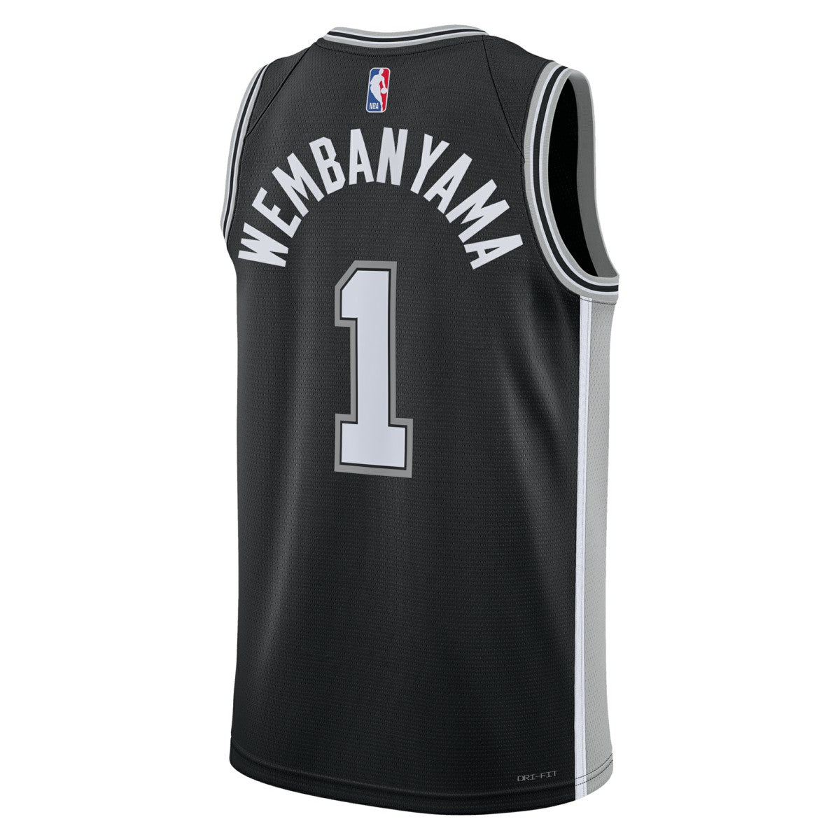 Nike Victor Wembanyama San Antonio Spurs Unisex 2023 NBA Draft First Round Pick Swingman Jersey Icon Edition Black
