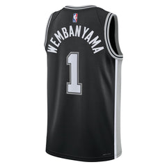 Nike Victor Wembanyama San Antonio Spurs Unisex 2023 NBA Draft First Round Pick Swingman Jersey Icon Edition Black