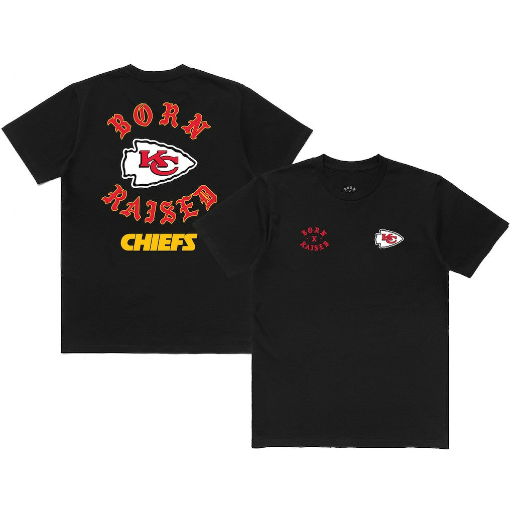 Kansas City Chiefs Born x Raised Unisex T-Shirt - Black - NFL