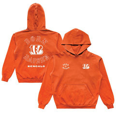Cincinnati Bengals Born x Raised Unisex Pullover Hoodie - Orange - NFL