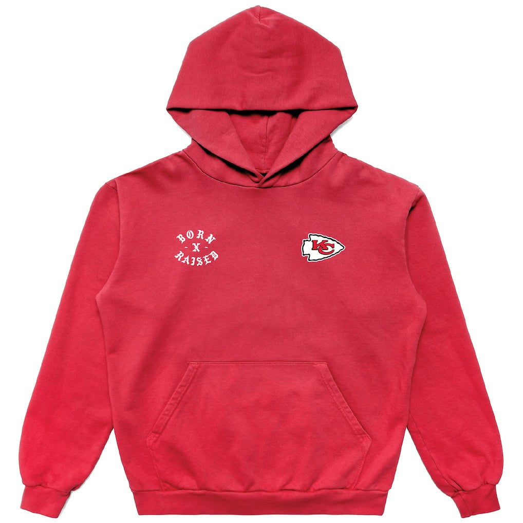 Kansas City Chiefs Born x Raised Unisex Pullover Hoodie - Red - NFL