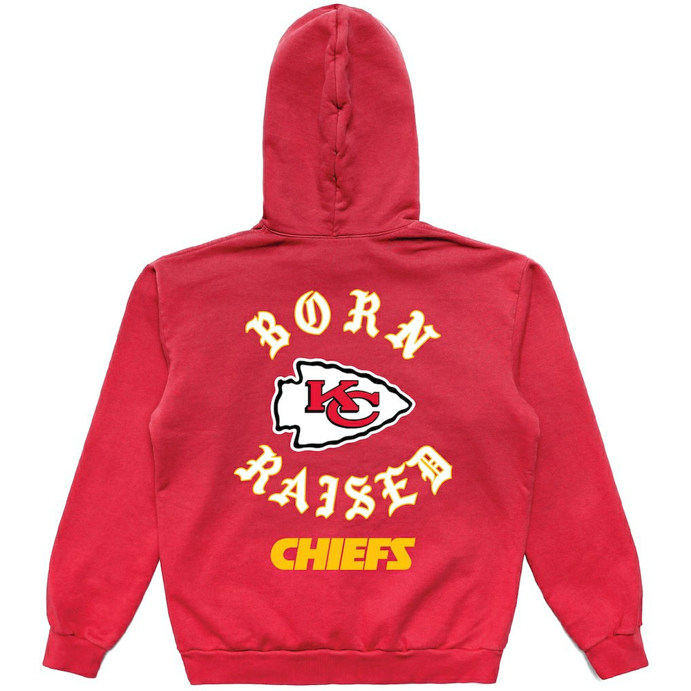 Kansas City Chiefs Born x Raised Unisex Pullover Hoodie - Red - NFL