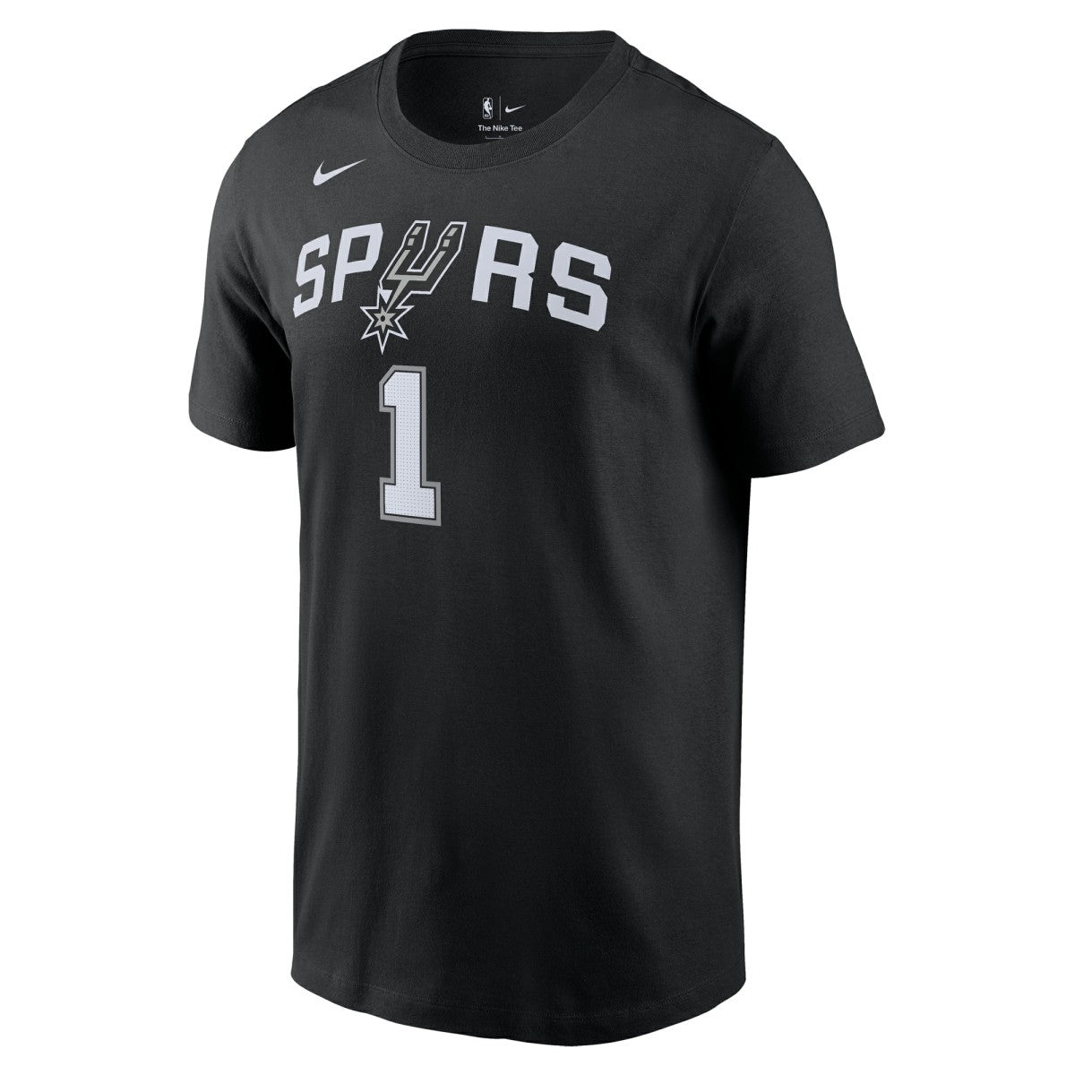 Nike Victor Wembanyama San Antonio Spurs Icon 2022/23 Name & Number T-Shirt Black
