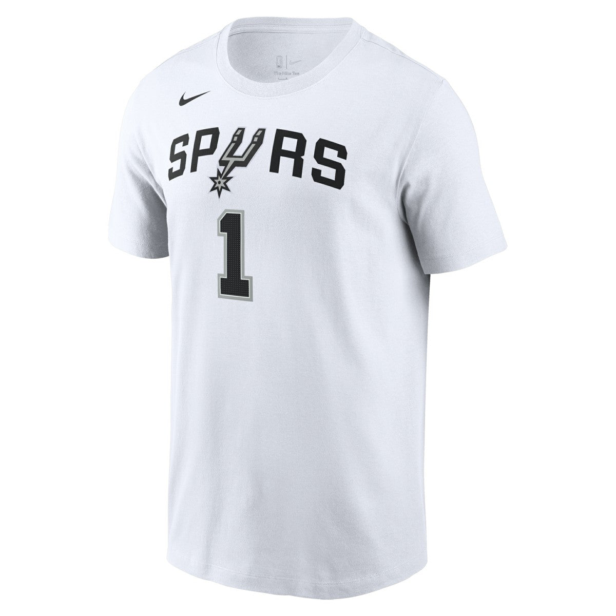 Nike Victor Wembanyama San Antonio Spurs Icon 2022/23 Name & Number T-Shirt White