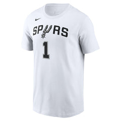 Nike Victor Wembanyama San Antonio Spurs Icon 2022/23 Name & Number T-Shirt White