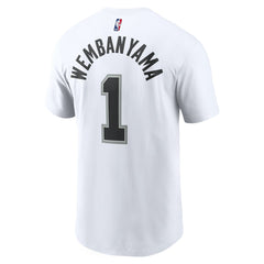 Nike Victor Wembanyama San Antonio Spurs Icon 2022/23 Name & Number T-Shirt White