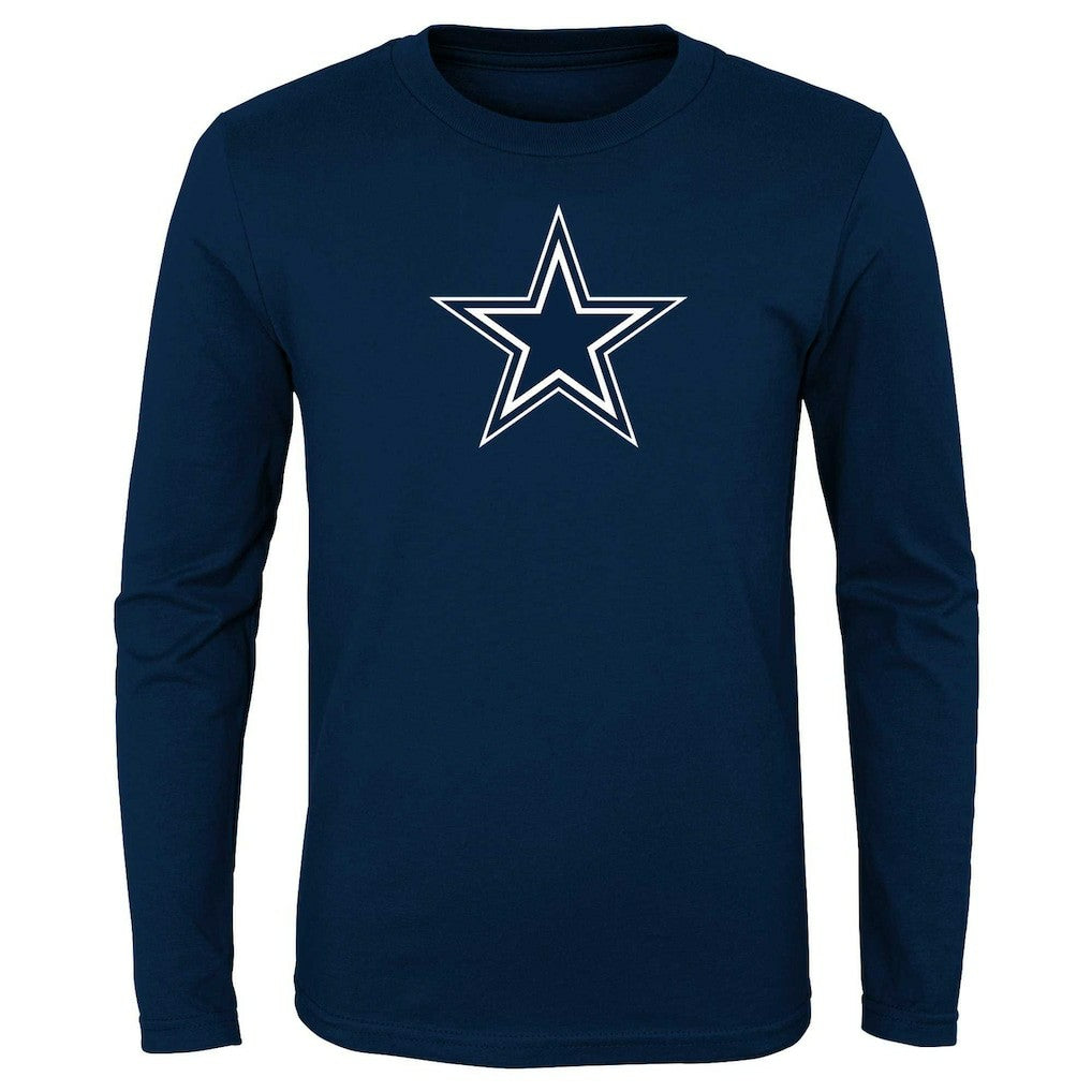 Dallas Cowboys Preschool Primary Logo Long Sleeve T-Shirt - Navy - NFL