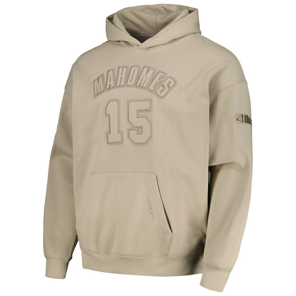 Kansas City Chiefs Pro Standard Player Name & Number Pullover Hoodie - Tan - NFL