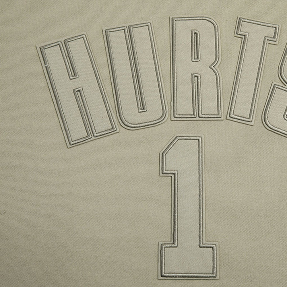 Jalen Hurts Philadelphia Eagles Pro Standard Player Name & Number Pullover Hoodie - Tan - NFL