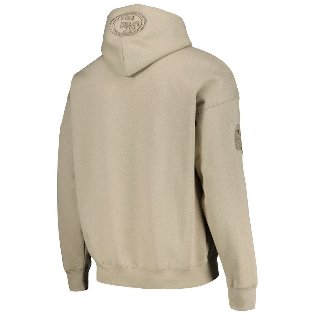 Christian McCaffrey San Francisco 49ers Pro Standard Player Name & Number Pullover Hoodie - Tan - NFL