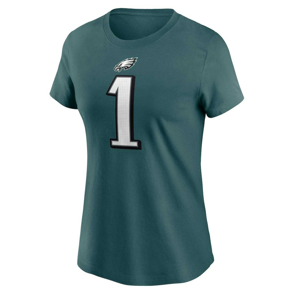 Jalen Hurts Philadelphia Eagles Women's Player Name & Number T-Shirt - Midnight Green - Nike