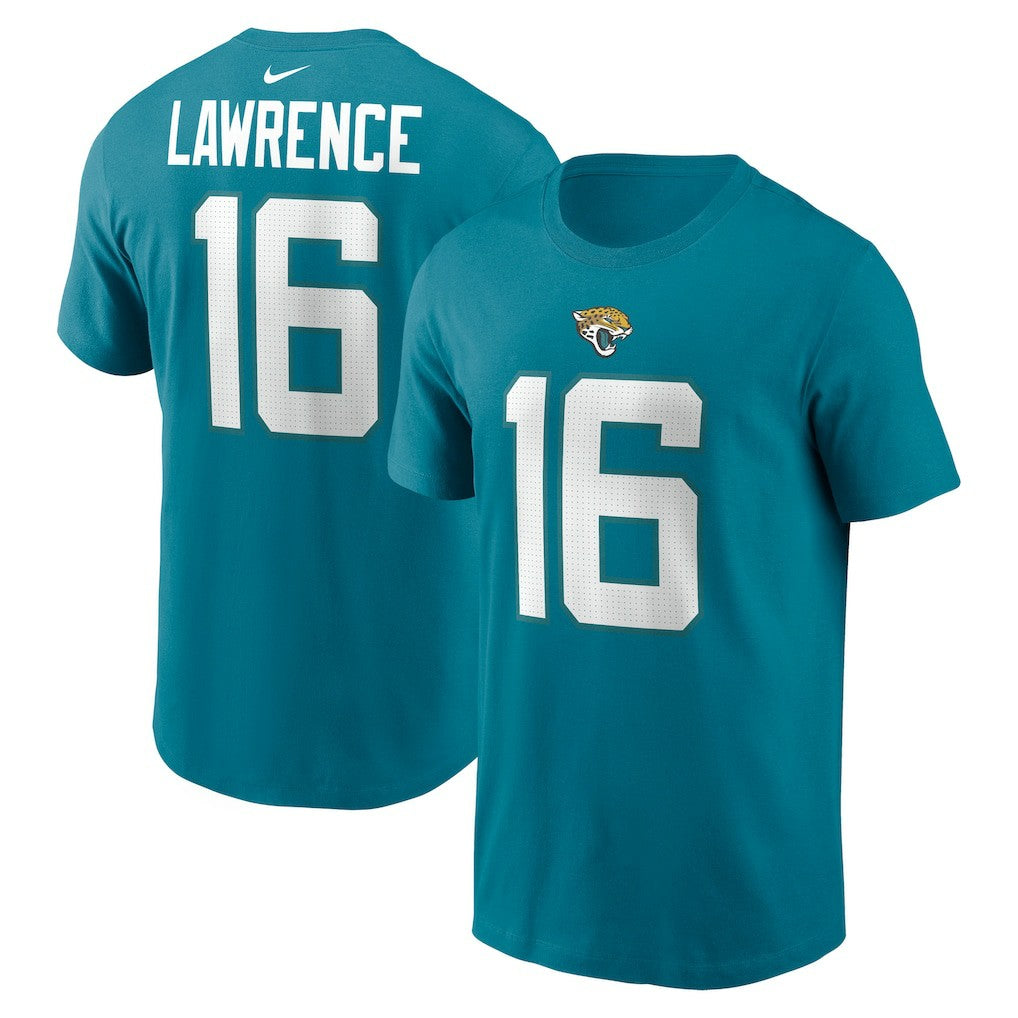 Trevor Lawrence Jacksonville Jaguars Player Name & Number T-Shirt - Teal - Nike