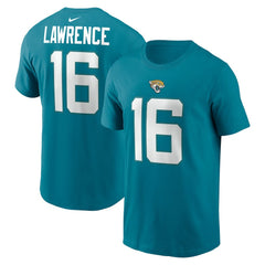 Trevor Lawrence Jacksonville Jaguars Player Name & Number T-Shirt - Teal - Nike