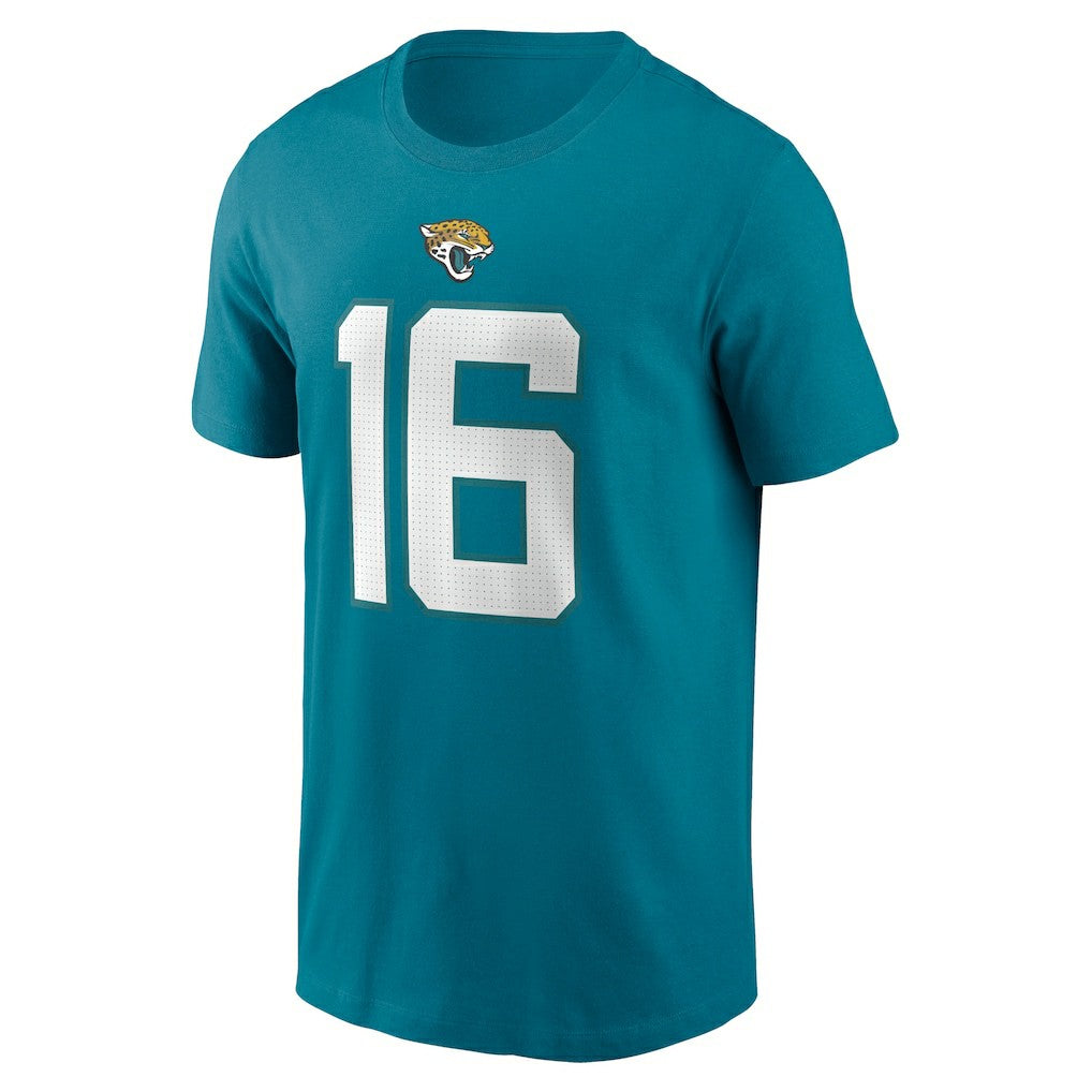 Trevor Lawrence Jacksonville Jaguars Player Name & Number T-Shirt - Teal - Nike