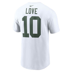Jordan Love Green Bay Packers Player Name & Number T-Shirt - White - Nike