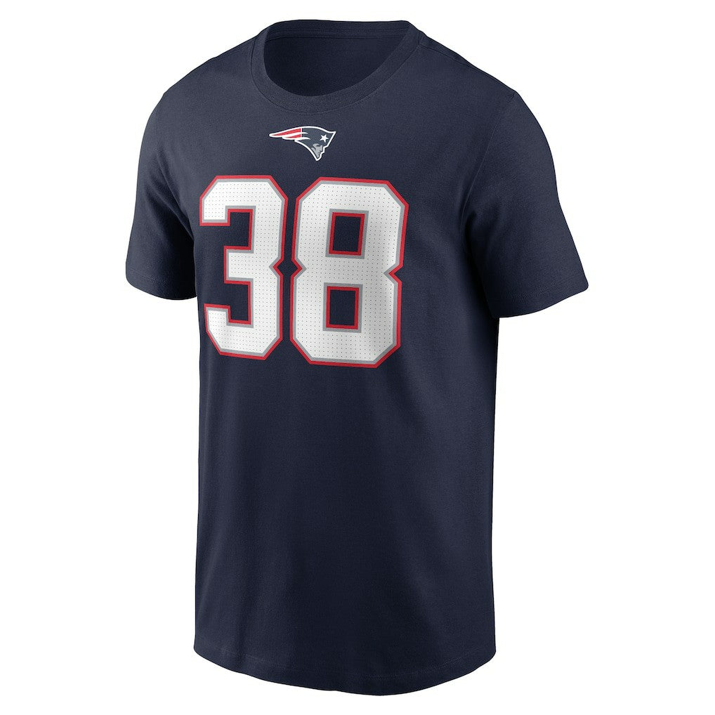 Rhamondre Stevenson New England Patriots Player Name & Number T-Shirt - Navy - Nike