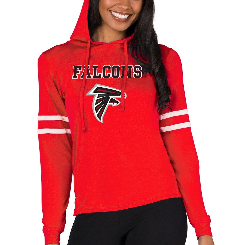 Atlanta Falcons Concepts Sport Women's Marathon Lightweight Lounge Pullover Hoodie - Red - NFL