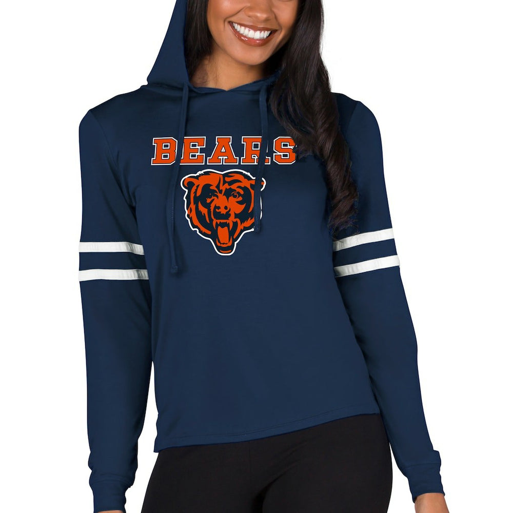 Chicago Bears Concepts Sport Women's Marathon Lightweight Lounge Pullover Hoodie - Navy - NFL