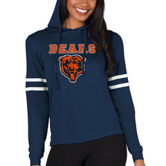 Chicago Bears Concepts Sport Women's Marathon Lightweight Lounge Pullover Hoodie - Navy - NFL