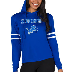 Detroit Lions Concepts Sport Women's Marathon Lightweight Lounge Pullover Hoodie - Royal - NFL
