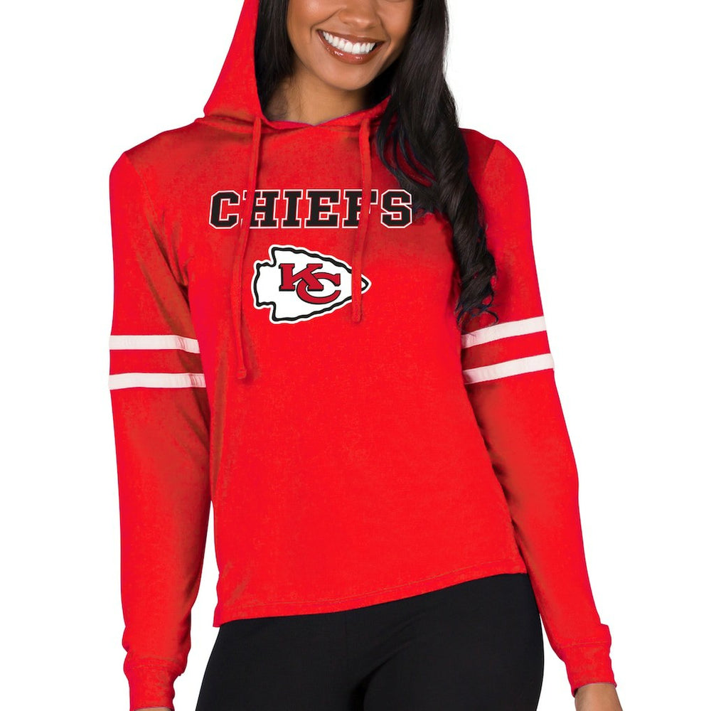 Kansas City Chiefs Concepts Sport Women's Marathon Lightweight Lounge Pullover Hoodie - Red - NFL
