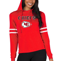 Kansas City Chiefs Concepts Sport Women's Marathon Lightweight Lounge Pullover Hoodie - Red - NFL