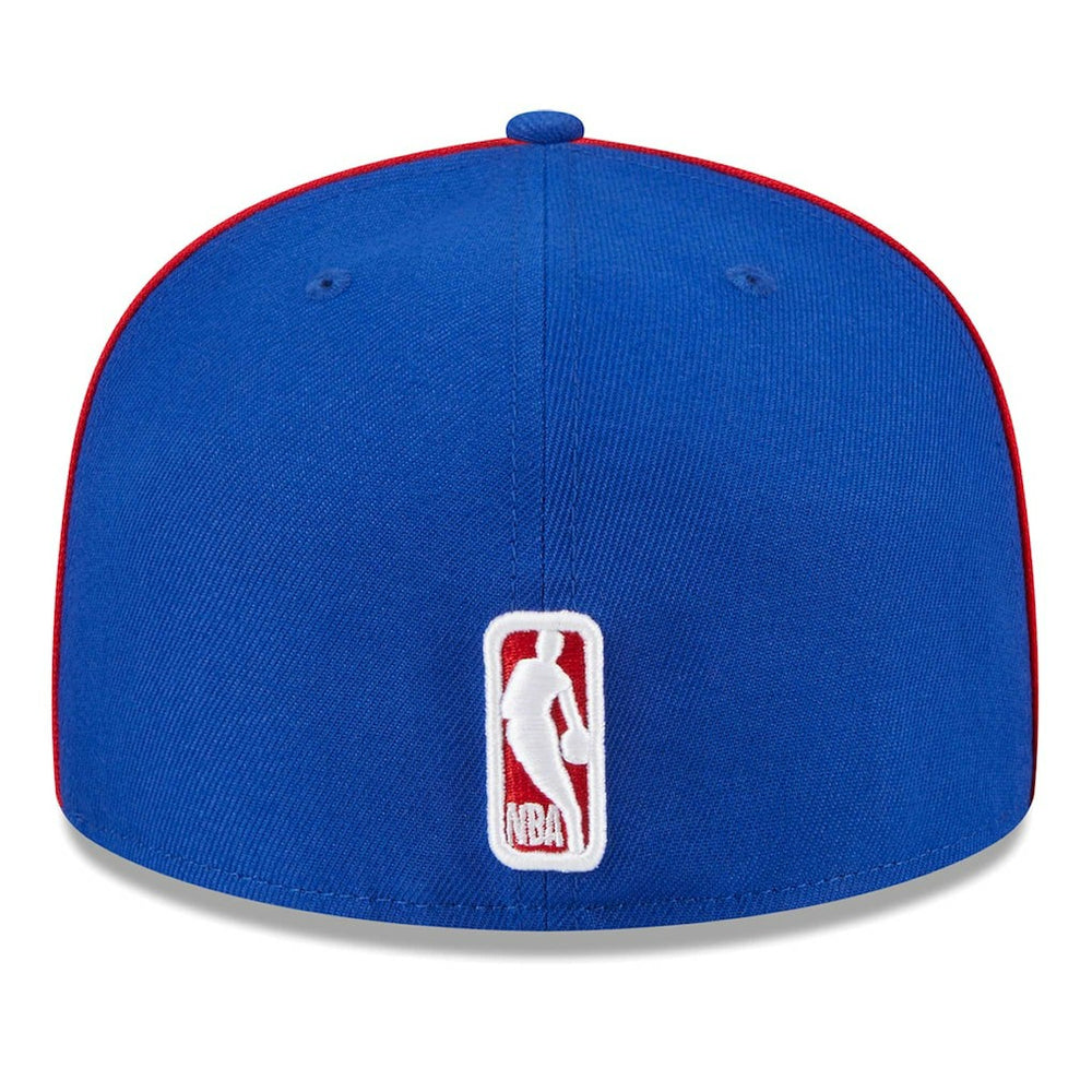 New Era Philadelphia 76ers Piped & Flocked 59Fifty Fitted Hat Royal
