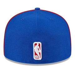 New Era Philadelphia 76ers Piped & Flocked 59Fifty Fitted Hat Royal