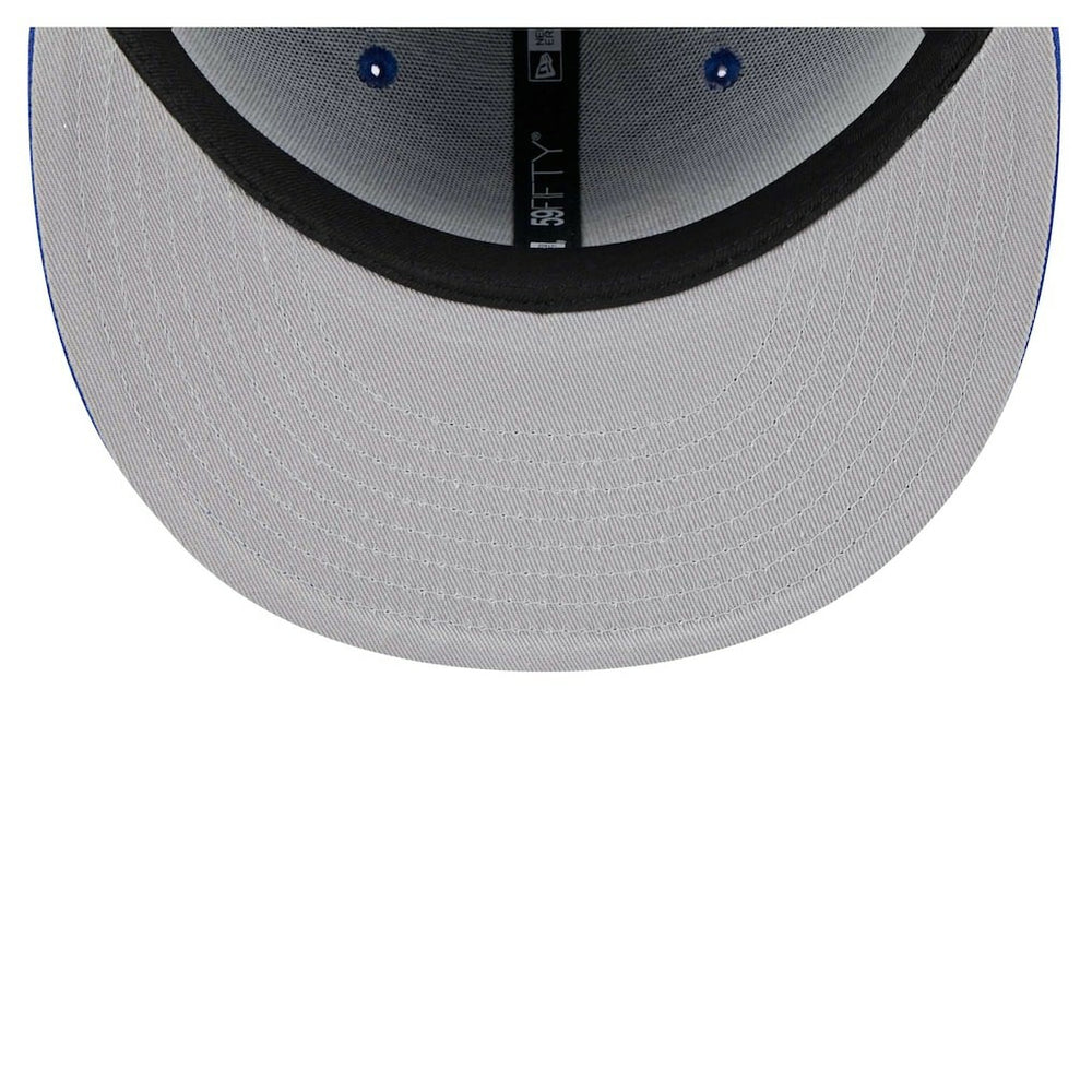 New Era Philadelphia 76ers Piped & Flocked 59Fifty Fitted Hat Royal