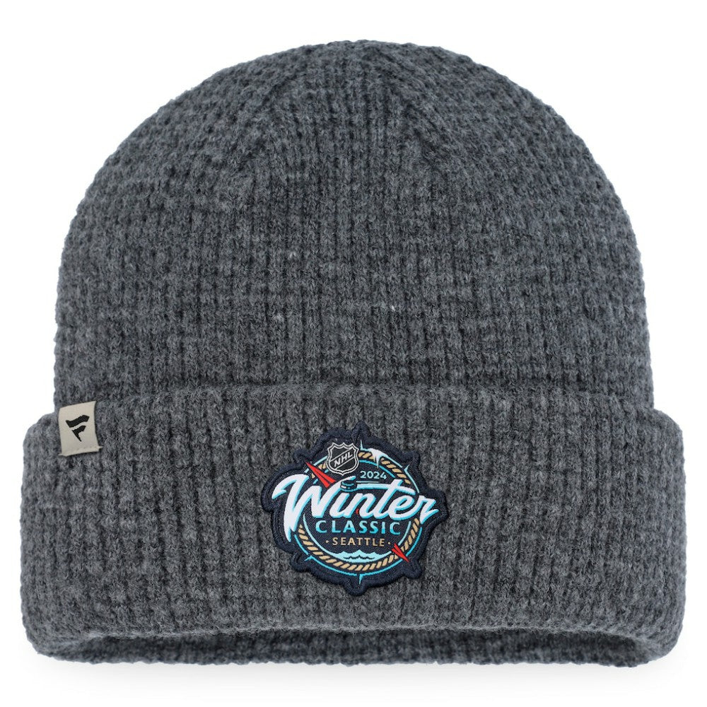 Vegas Golden Knights Fanatics 2024 NHL Winter Classic Fisherman Cuffed Knit Hat - Charcoal | Fanatics on sale