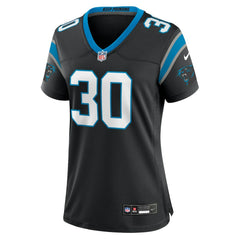 Chuba Hubbard Carolina Panthers Women's Team Game Jersey - Black - Nike