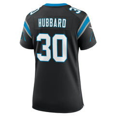 Chuba Hubbard Carolina Panthers Women's Team Game Jersey - Black - Nike