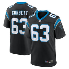 Austin Corbett Carolina Panthers Team Game Jersey - Black - Nike