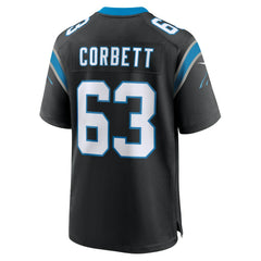 Austin Corbett Carolina Panthers Team Game Jersey - Black - Nike