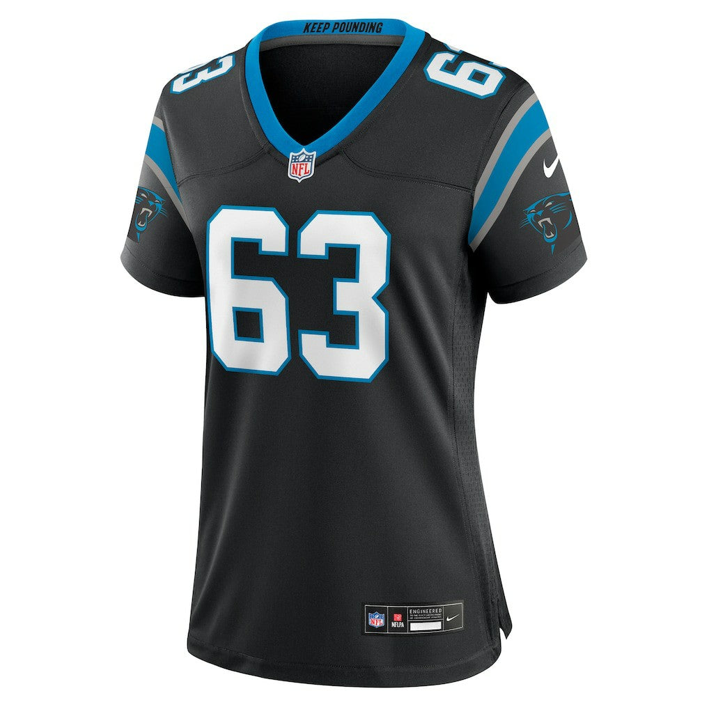 Austin Corbett Carolina Panthers Women's Team Game Jersey - Black - Nike