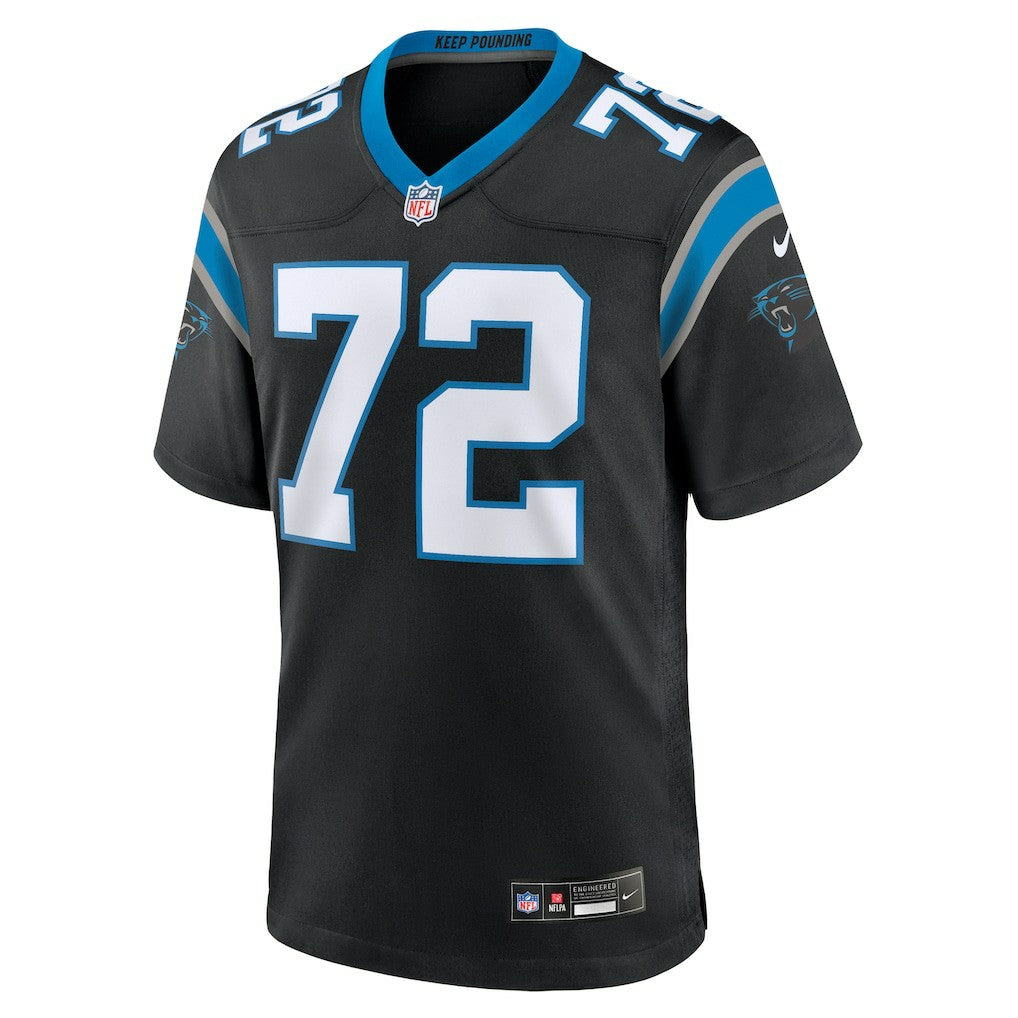 Taylor Moton Carolina Panthers Team Game Jersey - Black - Nike