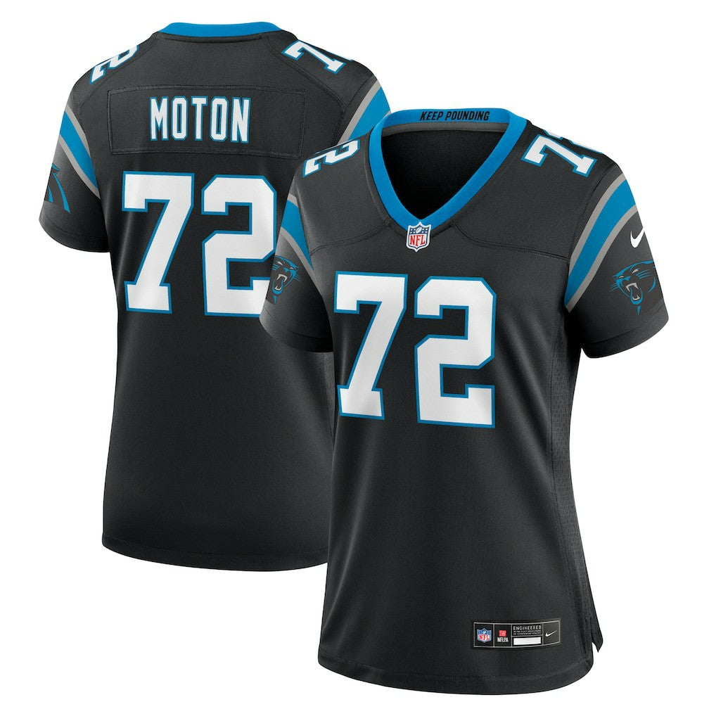 Taylor Moton Carolina Panthers Women's Team Game Jersey - Black - Nike