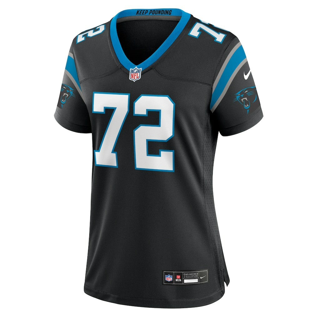 Taylor Moton Carolina Panthers Women's Team Game Jersey - Black - Nike