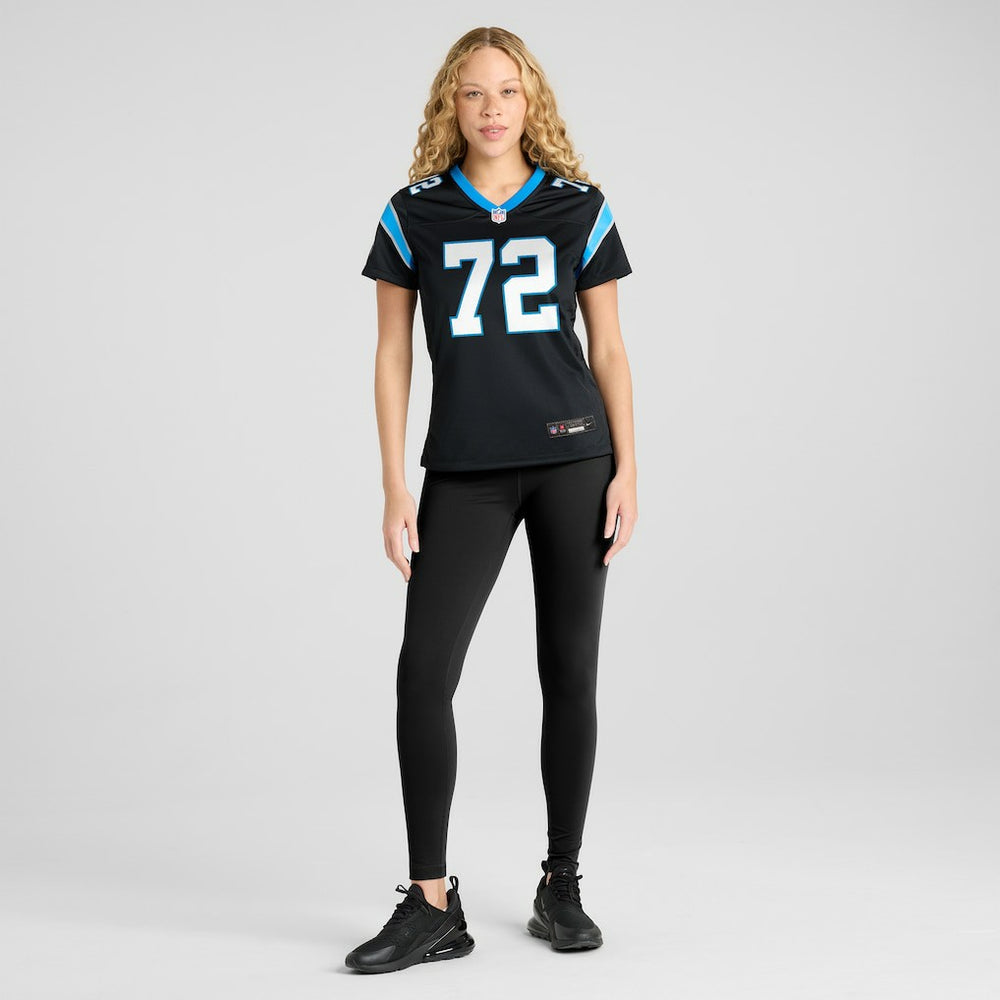 Taylor Moton Carolina Panthers Women's Team Game Jersey - Black - Nike