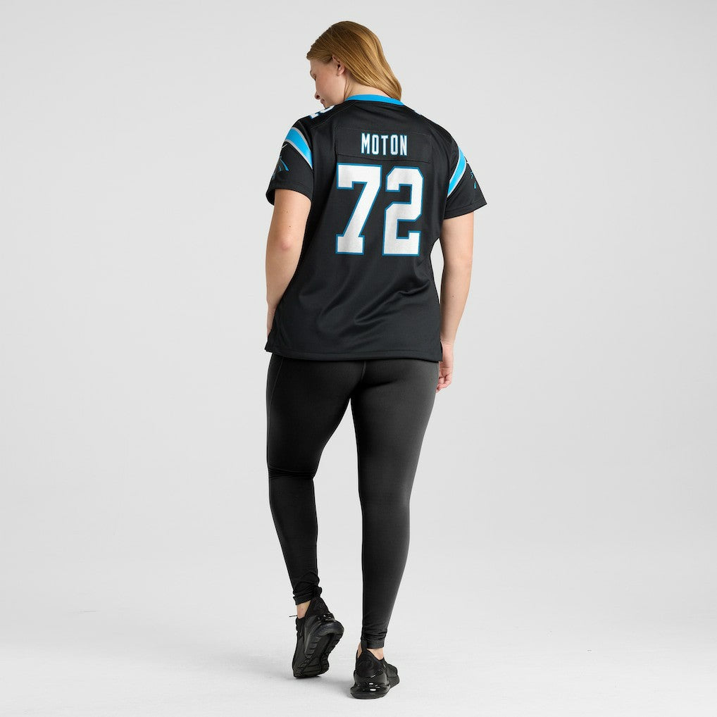 Taylor Moton Carolina Panthers Women's Team Game Jersey - Black - Nike