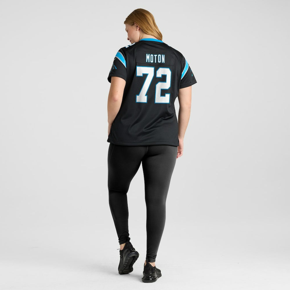 Taylor Moton Carolina Panthers Women's Team Game Jersey - Black - Nike