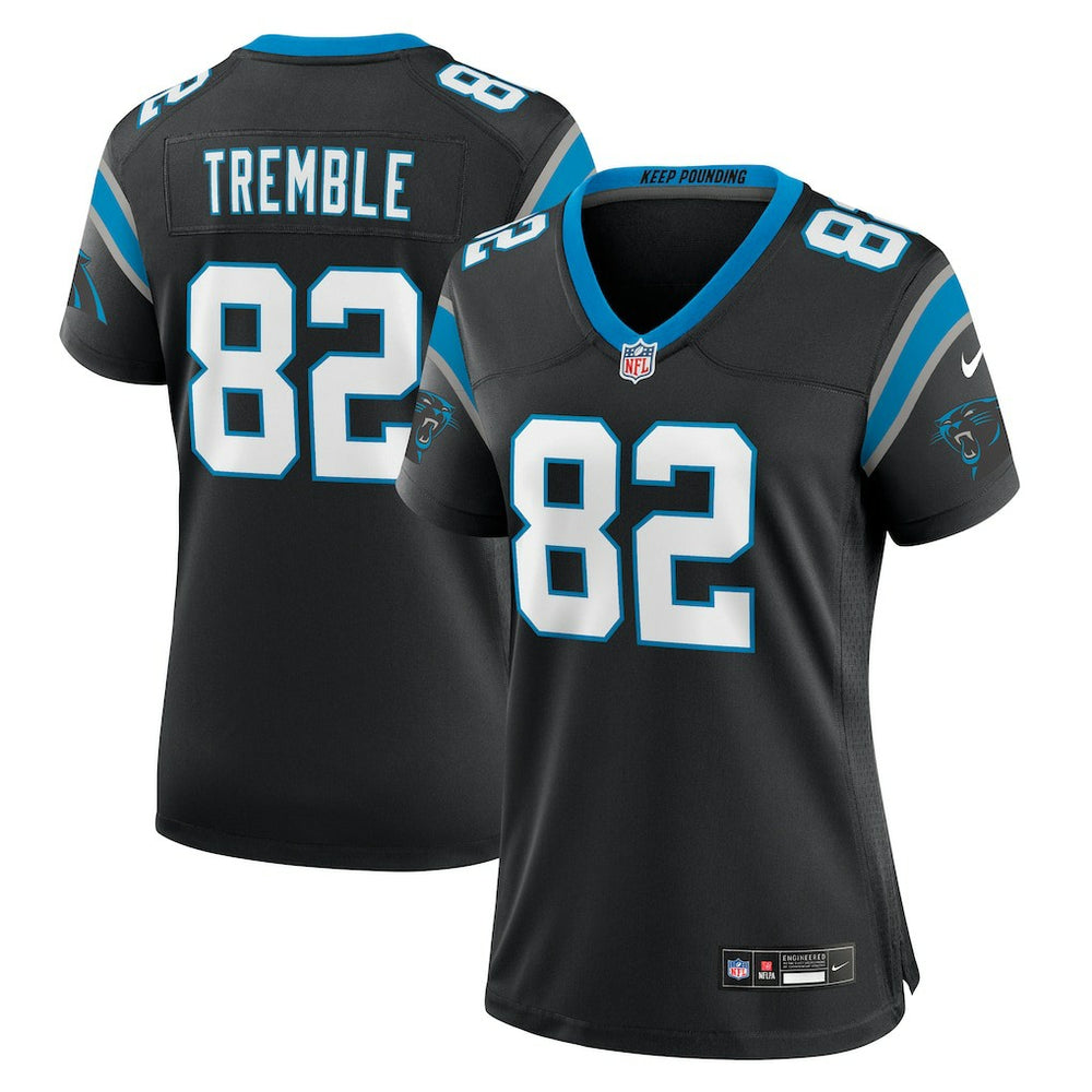 Tommy Tremble Carolina Panthers Women's Team Game Jersey - Black - Nike