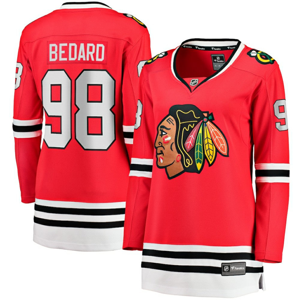 Connor Bedard Chicago Blackhawks Fanatics Women's Home Breakaway Player Jersey - Red | Fanatics discount