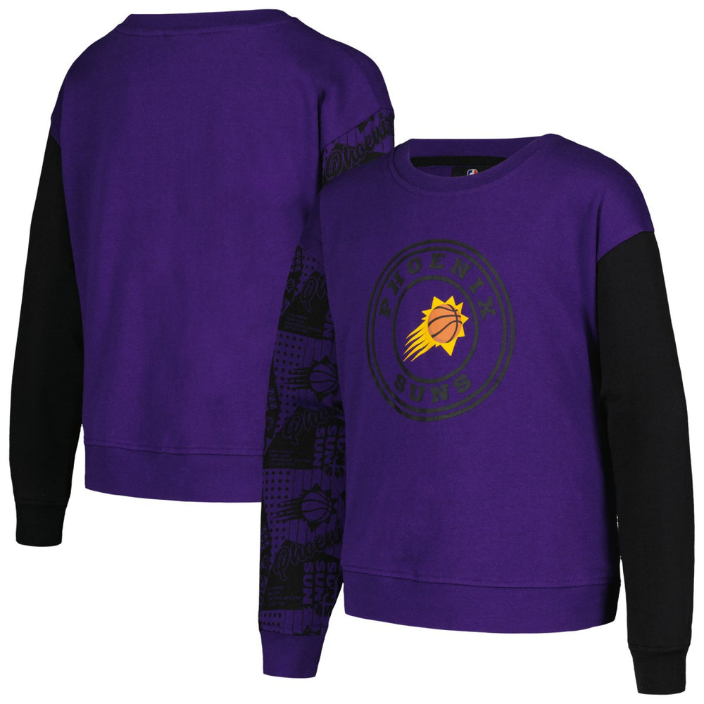 Phoenix Suns Girls Youth Trifecta Pullover Sweatshirt Purple