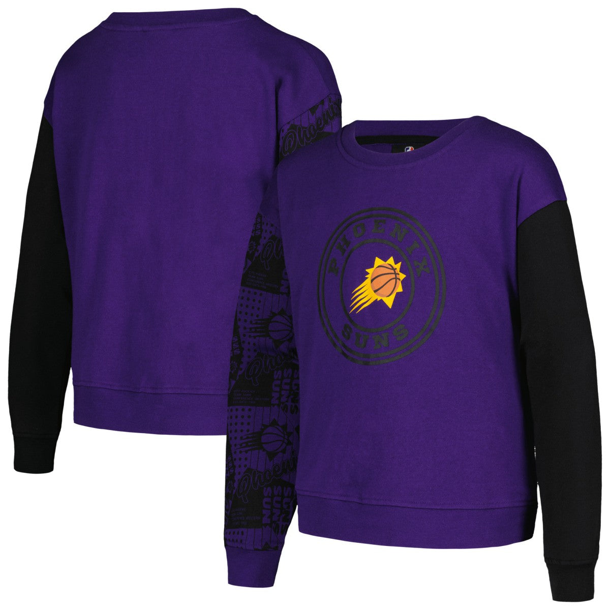 Phoenix Suns Girls Youth Trifecta Pullover Sweatshirt Purple
