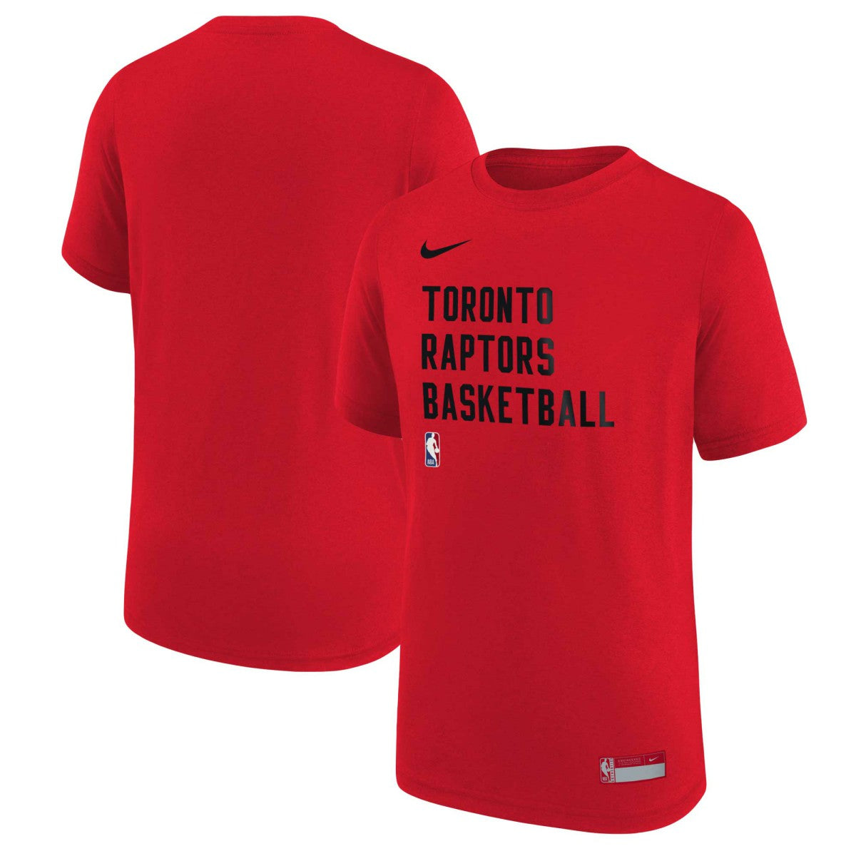 Nike Toronto Raptors Youth Essential Practice T-Shirt Red