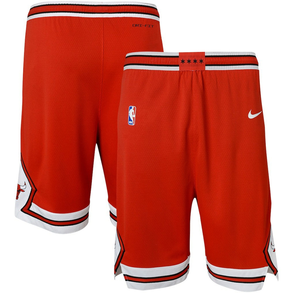 Nike Chicago Bulls Youth Icon Edition Mesh Performance Swingman Shorts Red