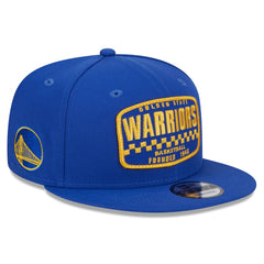 New Era Golden State Warriors Rally Drive Finish Line Patch 9FIFTY Snapback Hat Royal