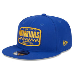 New Era Golden State Warriors Rally Drive Finish Line Patch 9FIFTY Snapback Hat Royal