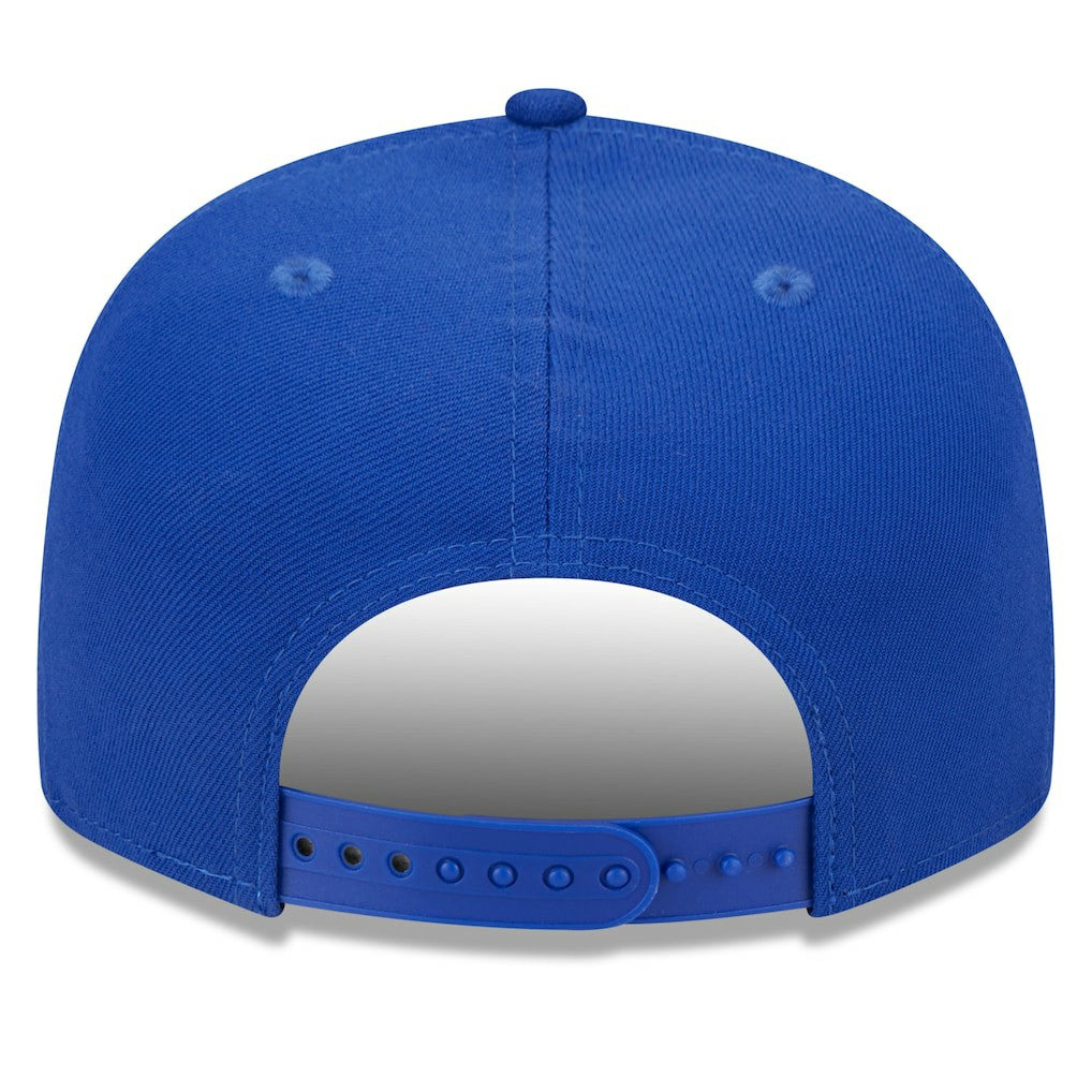 New Era Golden State Warriors Rally Drive Finish Line Patch 9FIFTY Snapback Hat Royal